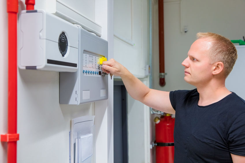 Professional Opening Fire Panel In Server Room